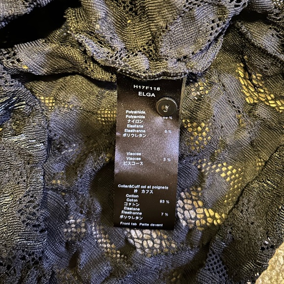 Anne Fontaine Paris Elga Lace Blouse - Picture 10 of 11